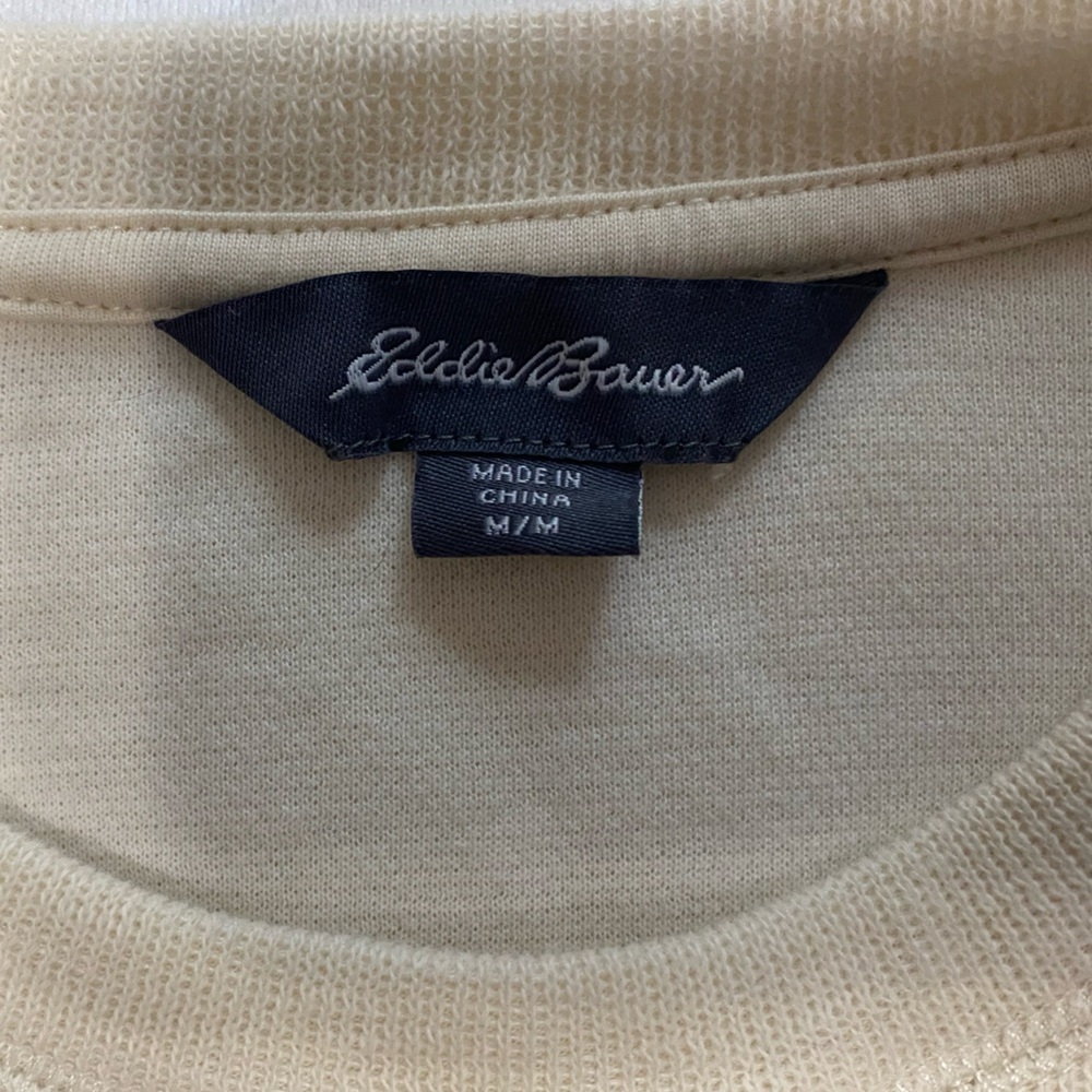 Eddie Bauer Men’s Double Knit Long Sleeve - Picture 3 of 6